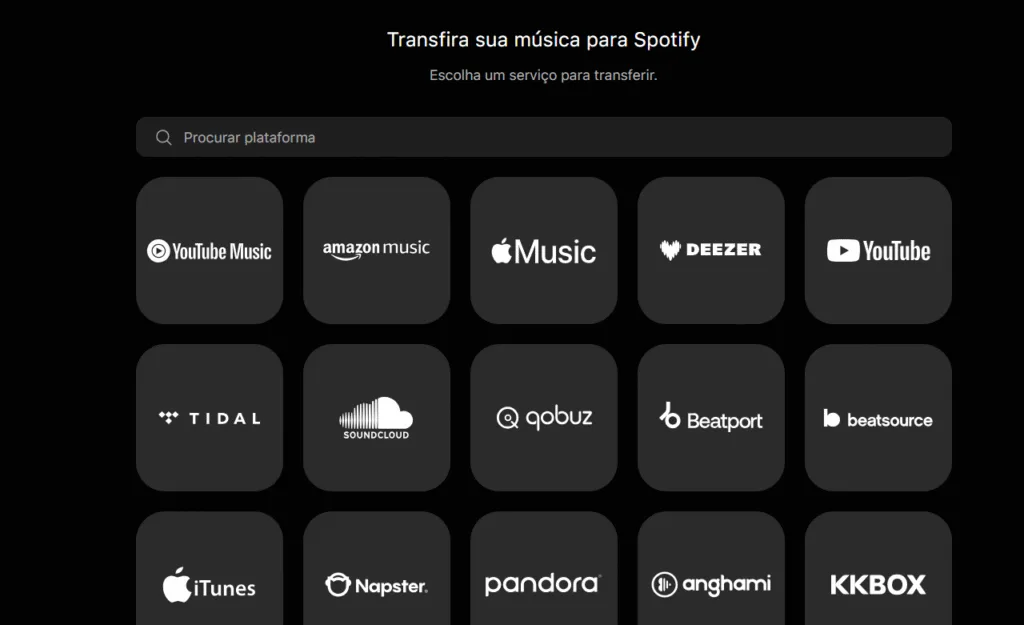importar Playlists
função importar playlists