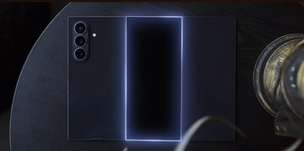 Samsung Galaxy Z TriFold, smartphone dobrável triplo, tela 10 polegadas, Snapdragon 8 Elite, dobradiças duplas, IP48, Huawei Mate XT, Samsung DeX, câmera 200MP, Android 16 One UI 8