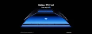 Samsung Galaxy Z TriFold, smartphone dobrável triplo, tela 10 polegadas, Snapdragon 8 Elite, dobradiças duplas, IP48, Huawei Mate XT, Samsung DeX, câmera 200MP, Android 16 One UI 8