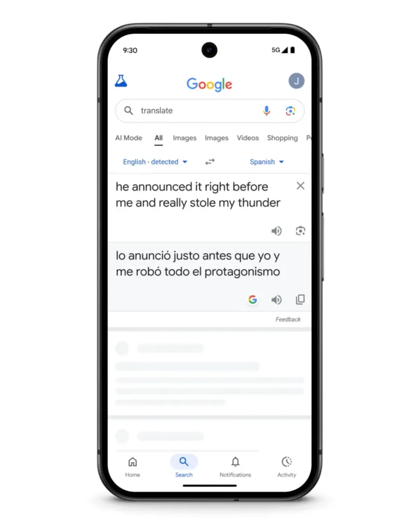 Google Tradutor, Gemini IA, tradução ao vivo, tradução em tempo real, Google Translate atualização, tradução com fone de ouvido, Gemini 2.5 Flash, tradução simultânea, aprender idiomas Google, tradutor inteligência artificial