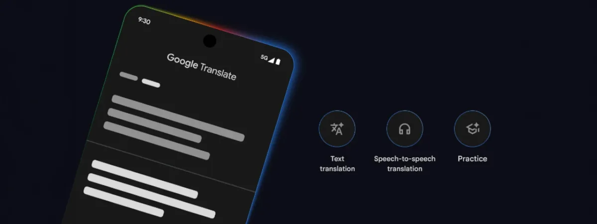 Google Tradutor, Gemini IA, tradução ao vivo, tradução em tempo real, Google Translate atualização, tradução com fone de ouvido, Gemini 2.5 Flash, tradução simultânea, aprender idiomas Google, tradutor inteligência artificial