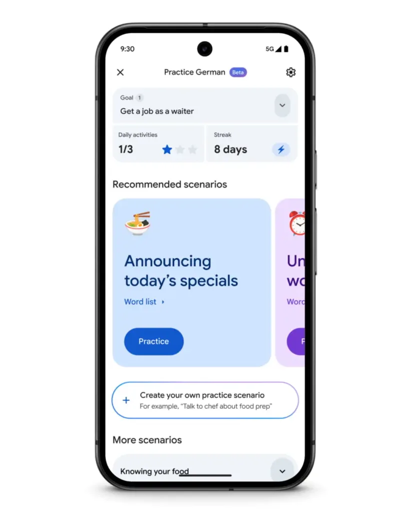Google Tradutor, Gemini IA, tradução ao vivo, tradução em tempo real, Google Translate atualização, tradução com fone de ouvido, Gemini 2.5 Flash, tradução simultânea, aprender idiomas Google, tradutor inteligência artificial