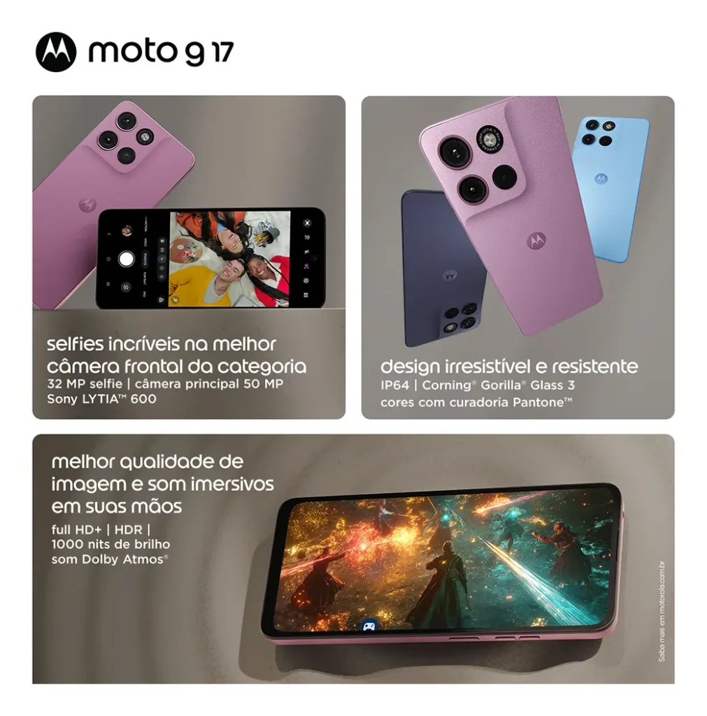 Moto G17 e Moto G17 Power são anunciados: Confira o preço e a ficha técnica dos 2 novos modelos da Motorola