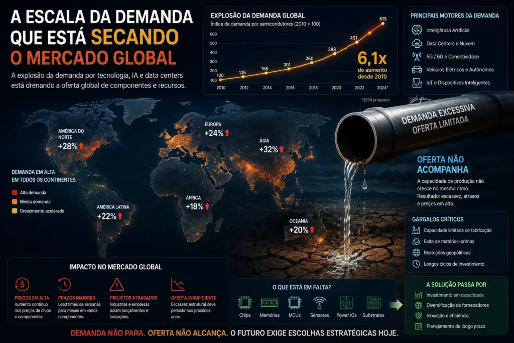 A escala da demanda que está secando o mercado global