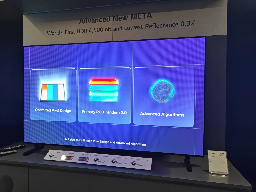 Telas OLED da LG atingem 4.500 Nits de brilho e contraste infinito com pretos perfeitos