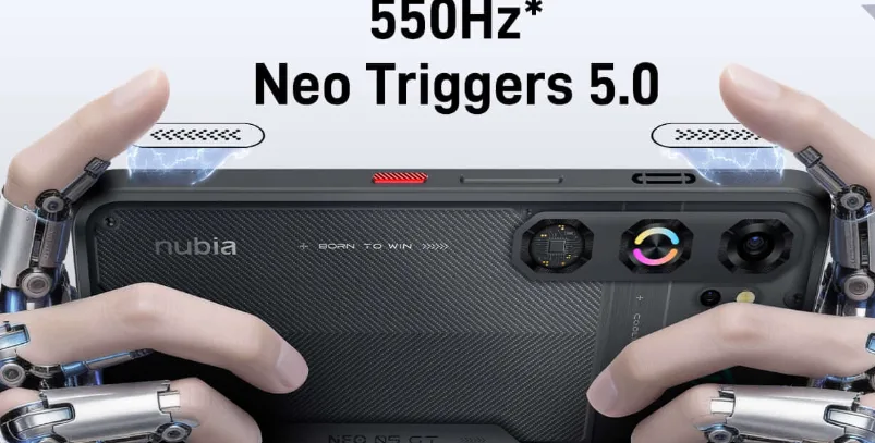 Nubia Neo 5 GT foi Anunciado no MWC 2026 como o Smartphone Gamer mais Acessível e com Ventoinha Integrada