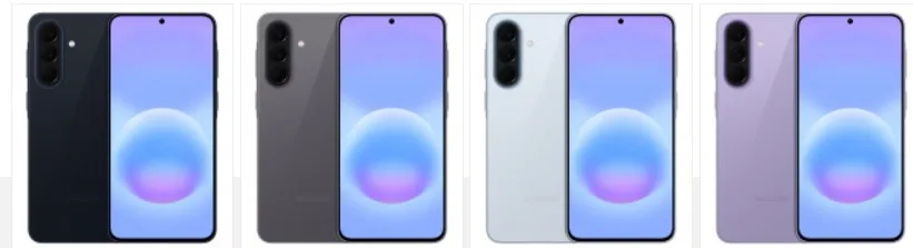 Cores Disponíveis, Galaxy A57