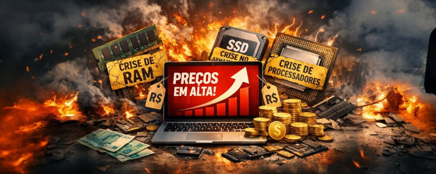 Notebooks Vão Ficar 40% Mais Caros em 2026: O Que Está Por Trás Desse Aumento Histórico