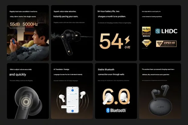 Fones Oppo Enco Air 5 Pro