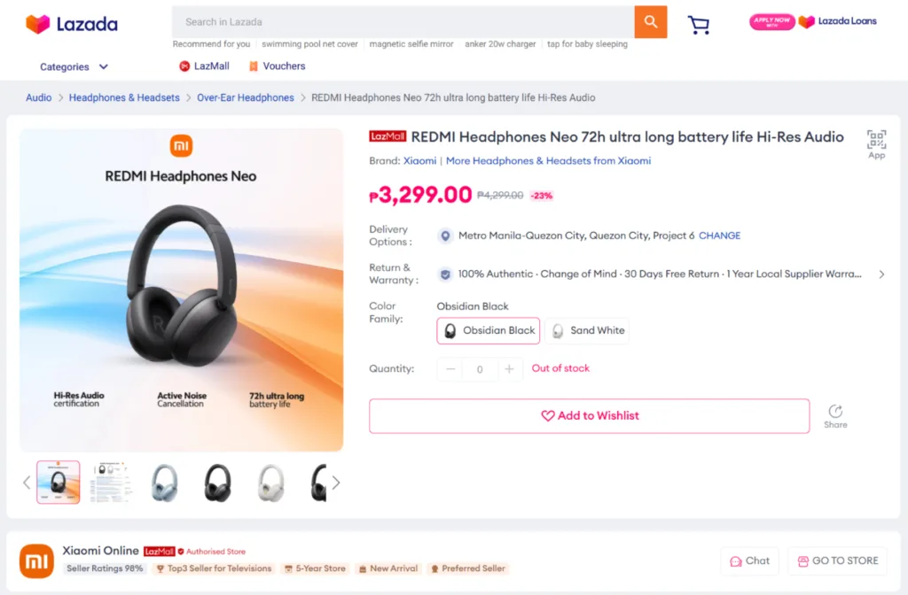Xiaomi Redmi Headphones Neo