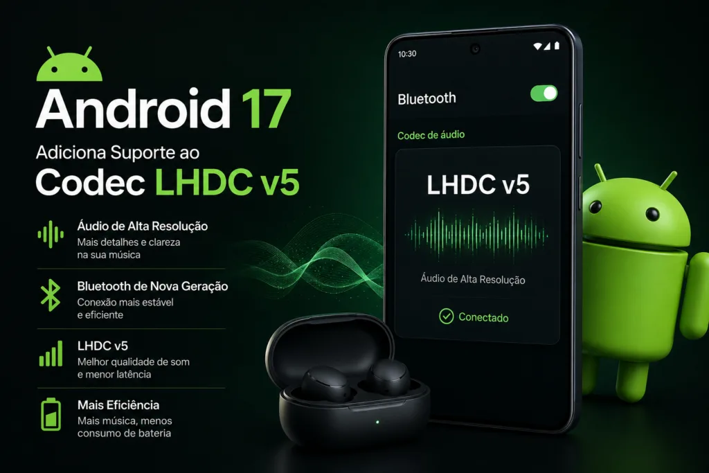 Android 17 Adiciona Suporte ao Codec LHDC v5 nos Pixels de Forma Discreta, Sem Aparecer nas Notas Oficiais