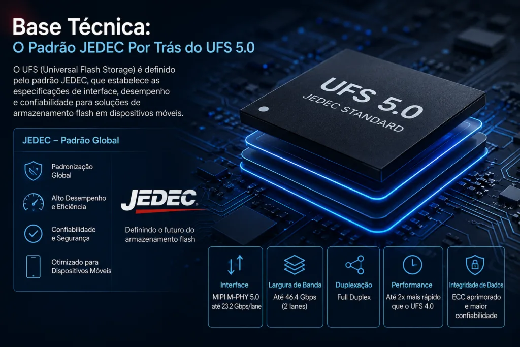 Samsung Anunciou UFS 5.0: Novo Armazenamento Promete o Dobro de Velocidade e Pode Chegar ao Seu Próximo Celular