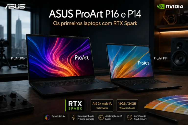 ASUS ProArt P16 e P14: os Primeiros Laptops com RTX Spark Chegam no Outono de 2026 Para Mudar o Que se Espera de um Notebook Criativo