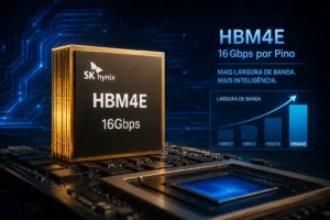 SK hynix Envia Amostras da HBM4E com 16 Gbps por Pino, Antecipando o Cronograma na Corrida com Samsung pelo Coração da Próxima Geração de IA