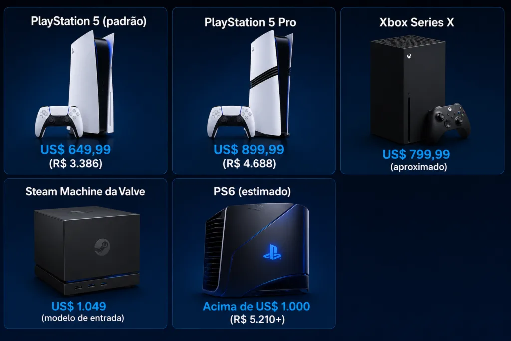 PS6 Pode Custar Mais de R$ 5.200