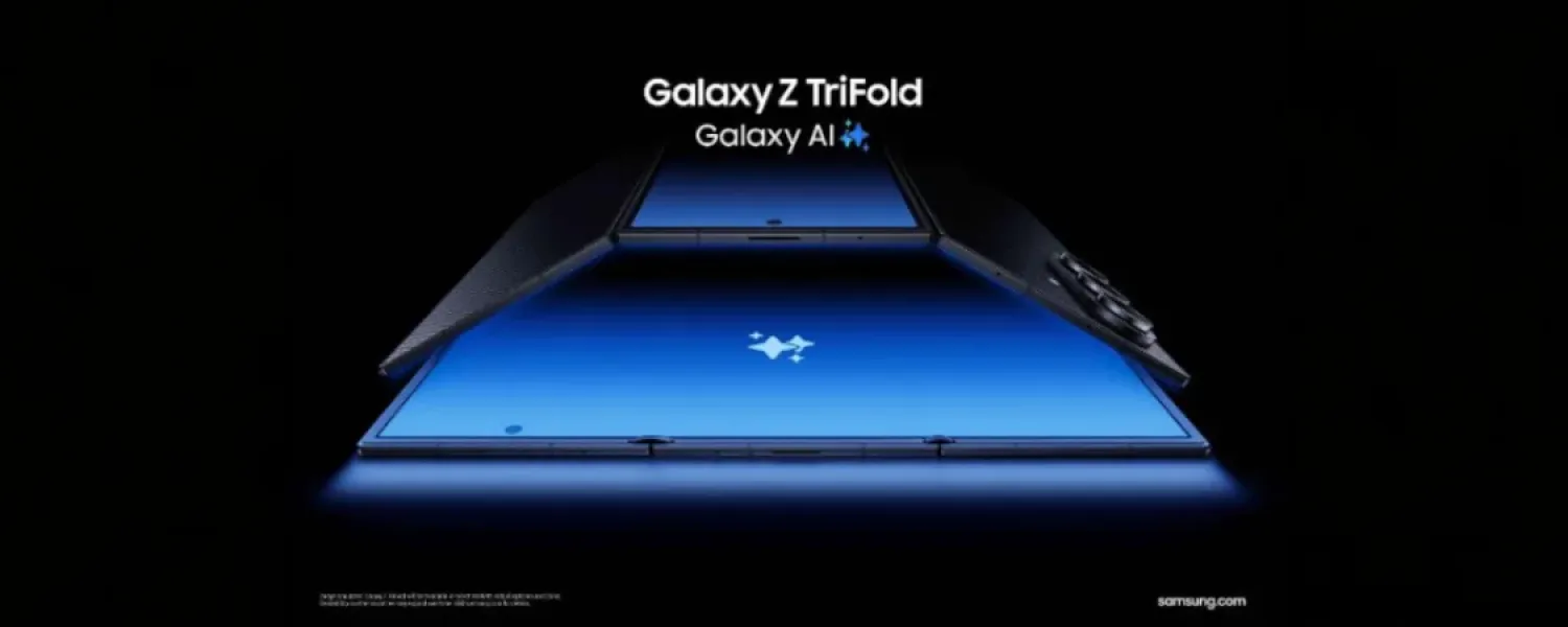 Samsung Galaxy Z TriFold, smartphone dobrável triplo, tela 10 polegadas, Snapdragon 8 Elite, dobradiças duplas, IP48, Huawei Mate XT, Samsung DeX, câmera 200MP, Android 16 One UI 8