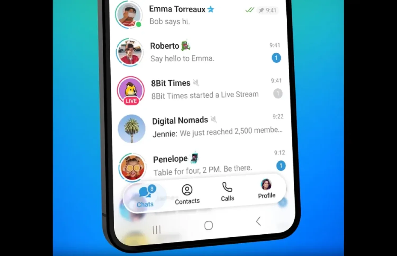 Telegram, Telegram lançou a maior Atualização de Interface da História do Android Telegram, Telegram lançou a maior Atualização de Interface da História do Android