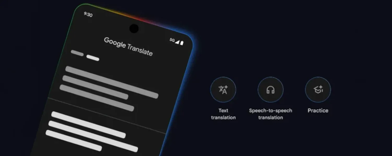 Google Tradutor, Gemini IA, tradução ao vivo, tradução em tempo real, Google Translate atualização, tradução com fone de ouvido, Gemini 2.5 Flash, tradução simultânea, aprender idiomas Google, tradutor inteligência artificial