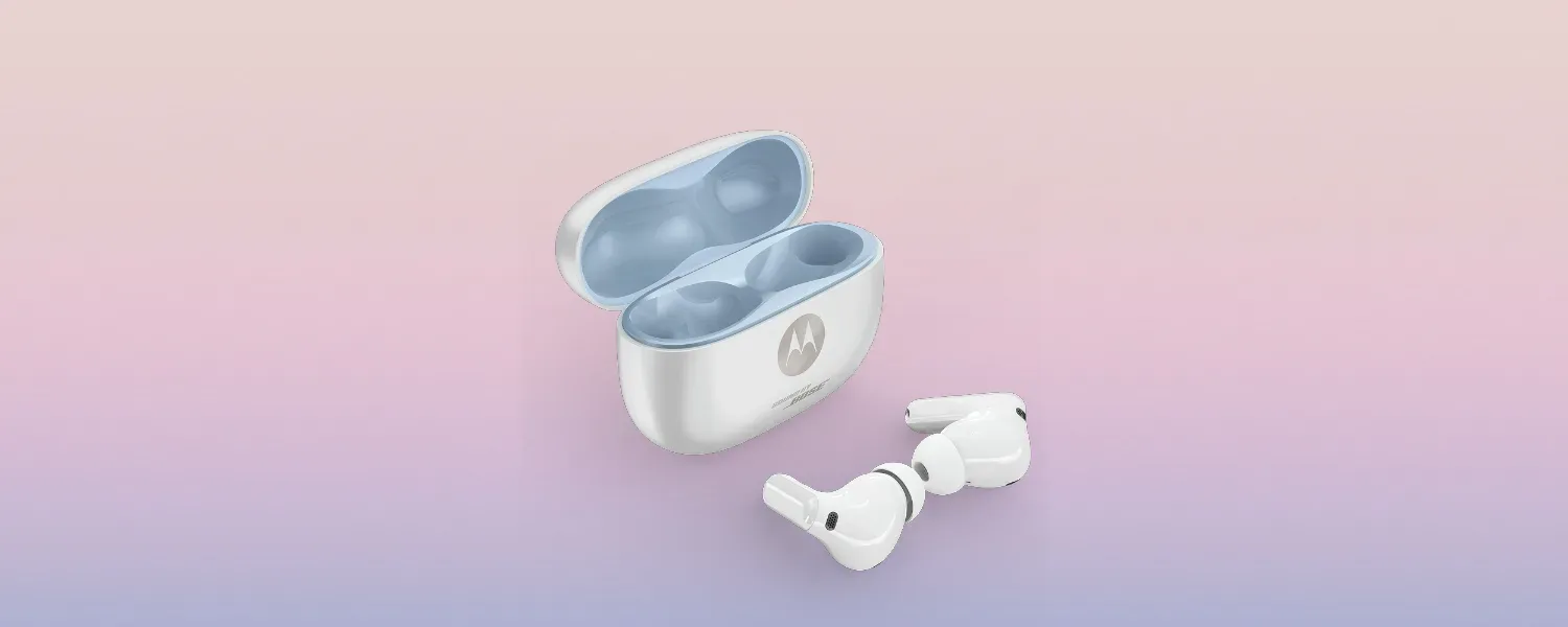 Moto Buds 2 Plus: Som Bose, Driver Knowles, ANC Dinâmico, LHDC e Edição Especial com 53 Cristais Swarovski 